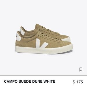 Veja Campo Suede Tan White Sneakers